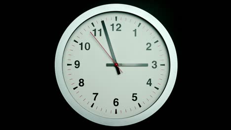 white wall clock  2 minutes to 3 p.m.