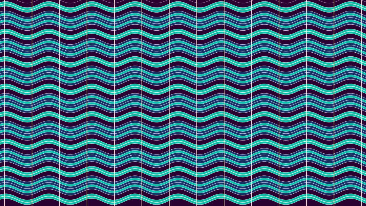 patrón de video gráfico 2d con un efecto de onda horizontal que se mueve hacia la izquierda