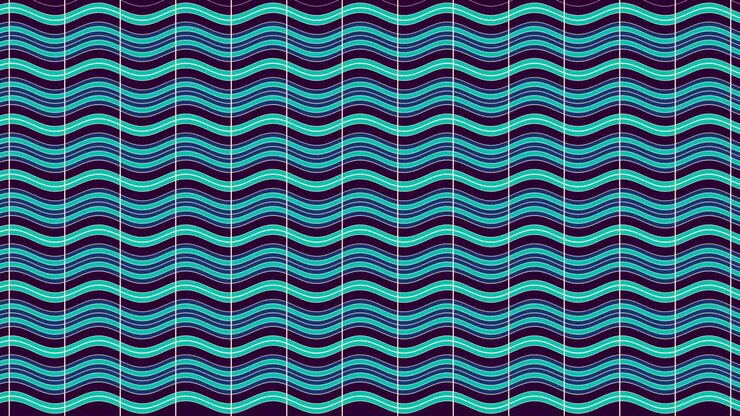 2D graphic video pattern with a horizontal wave effect that moves to the left