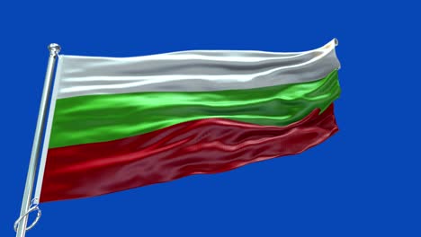 4k highly detailed flag of bulgaria - bulgaria flag high detail - national flag bulgaria wave pattern loopable elements