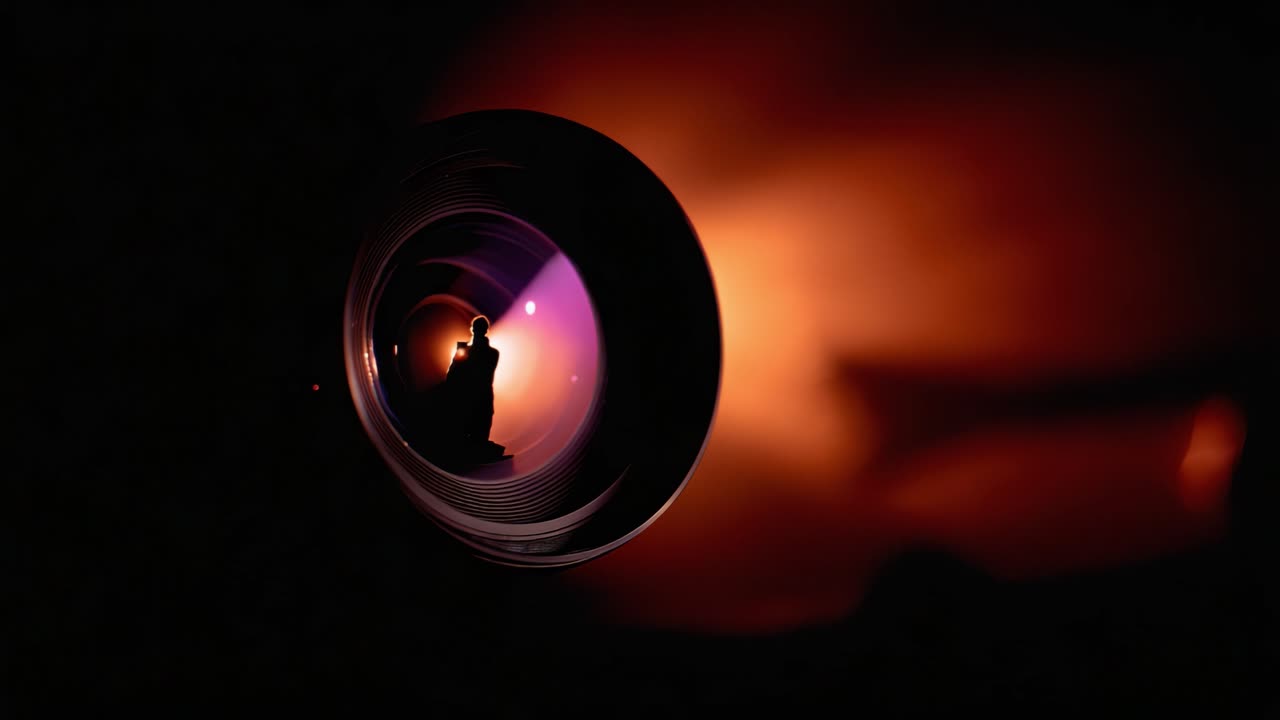 Captures captivantes : une perspective unique à travers l’objectif d’un appareil photo, mettant en valeur des reflets éclatants et illuminant l’art de la photographie dans deux superbes cadres
