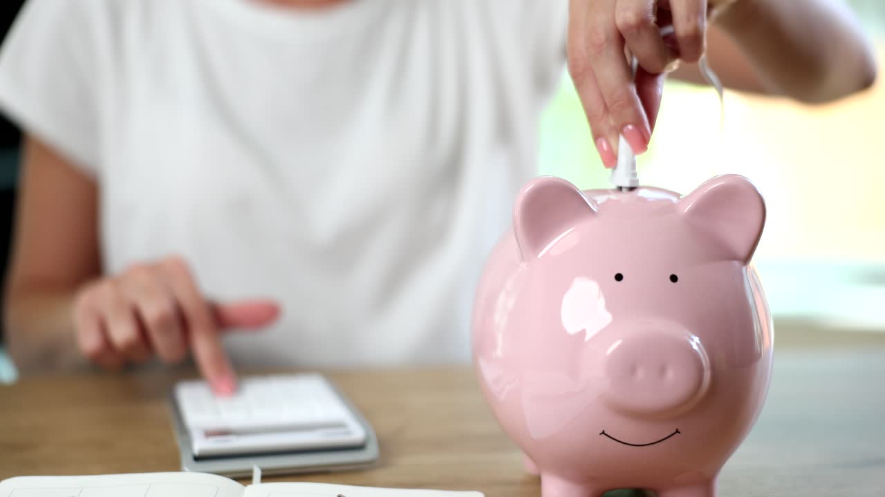 Concepto de ahorro de dinero