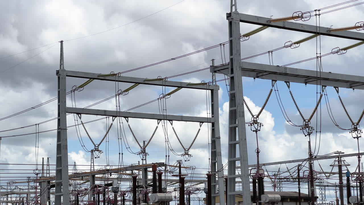 송전용 변전소 팬뷰