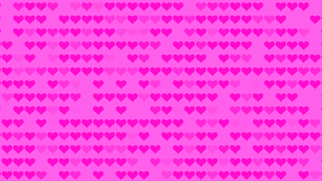 Abstract background animation with hearts