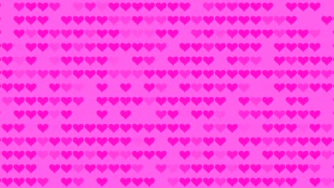 animación de fondo abstracta con corazones