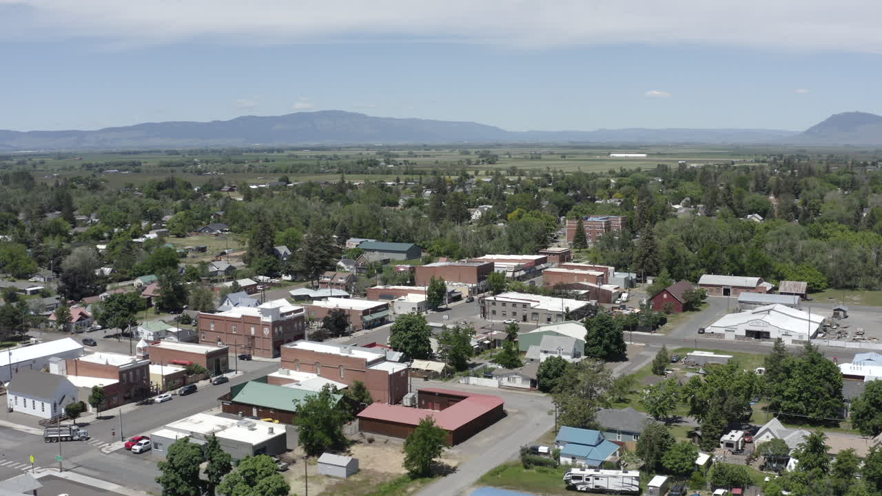 una visión general de la ciudad de union en el este de oregon