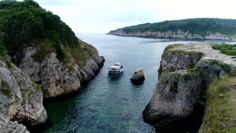 bay boat tour - drone