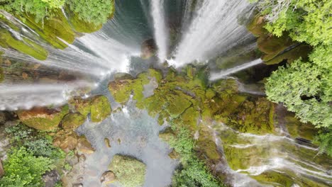 vista aérea de la cascada