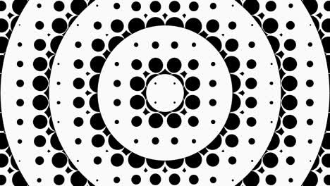 abstract circular transition or circular waves of small circles