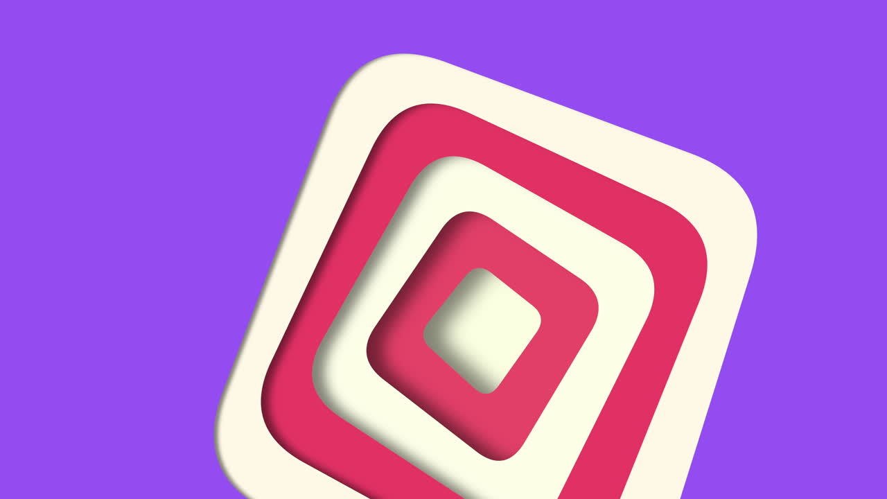 Bold red and white square with striking diagonal line