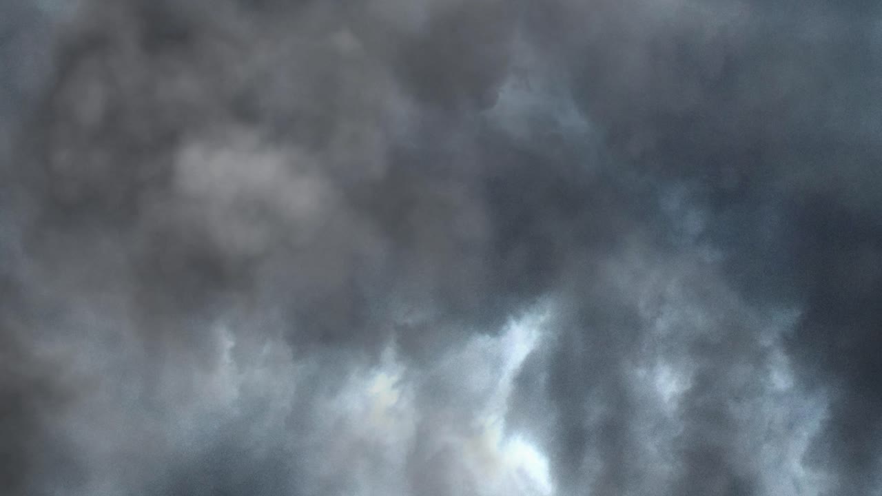 storm clouds, Dramatic supercell thunderstorm cloud and lightning