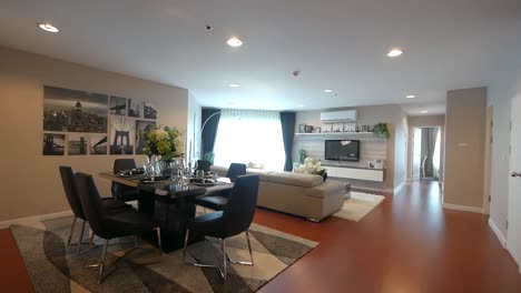 modern and stylish open plan home decoration with beautiful furniture