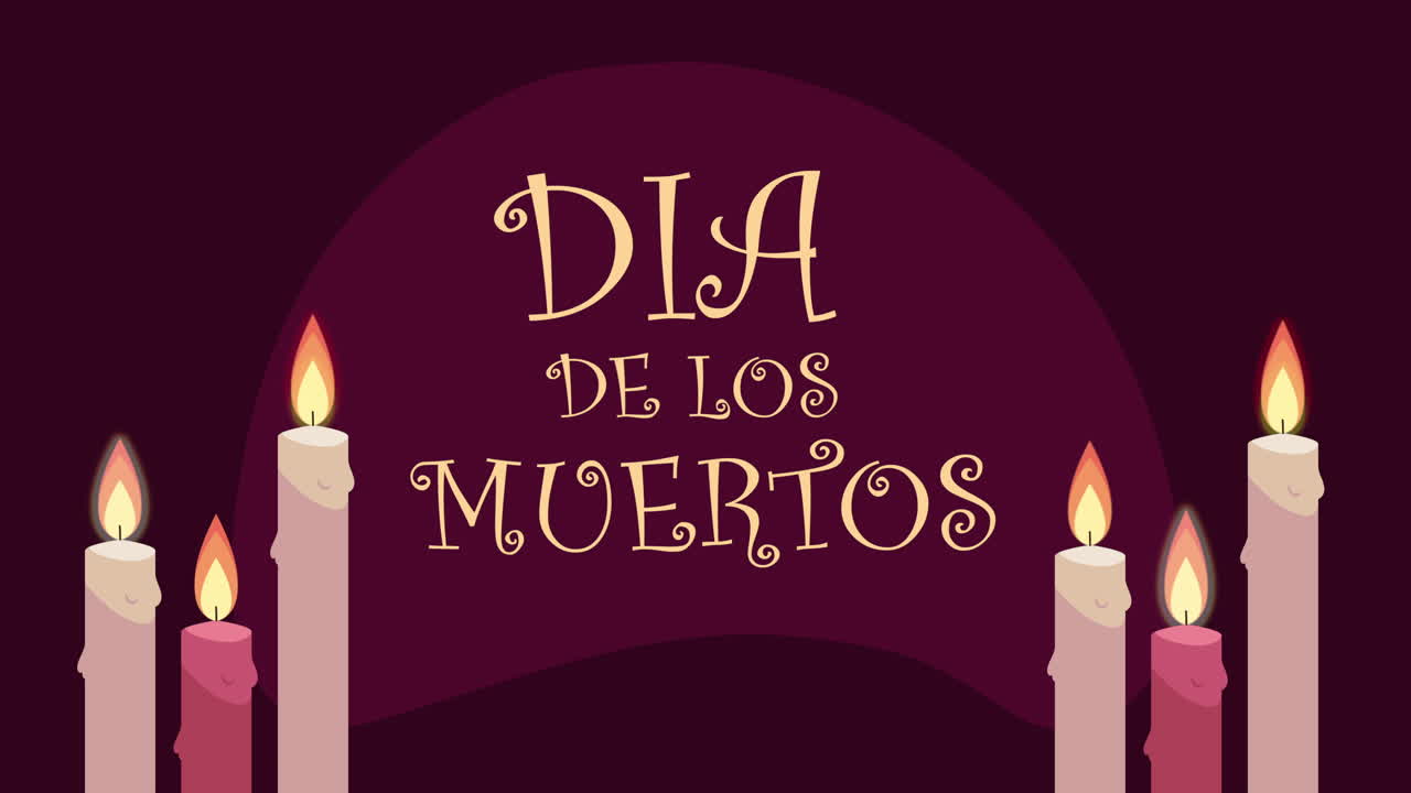 dia de los muertos imagen con velas