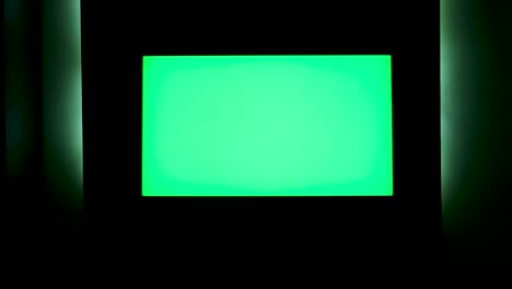visualización de la pantalla verde