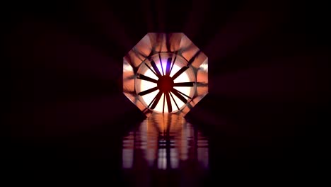 wind tunnel in volume light, camera moving closer