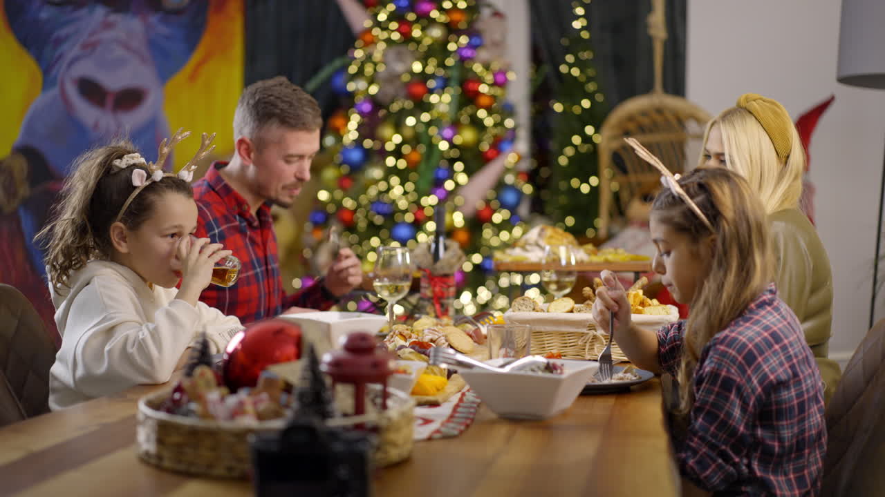cena de navidad en familia