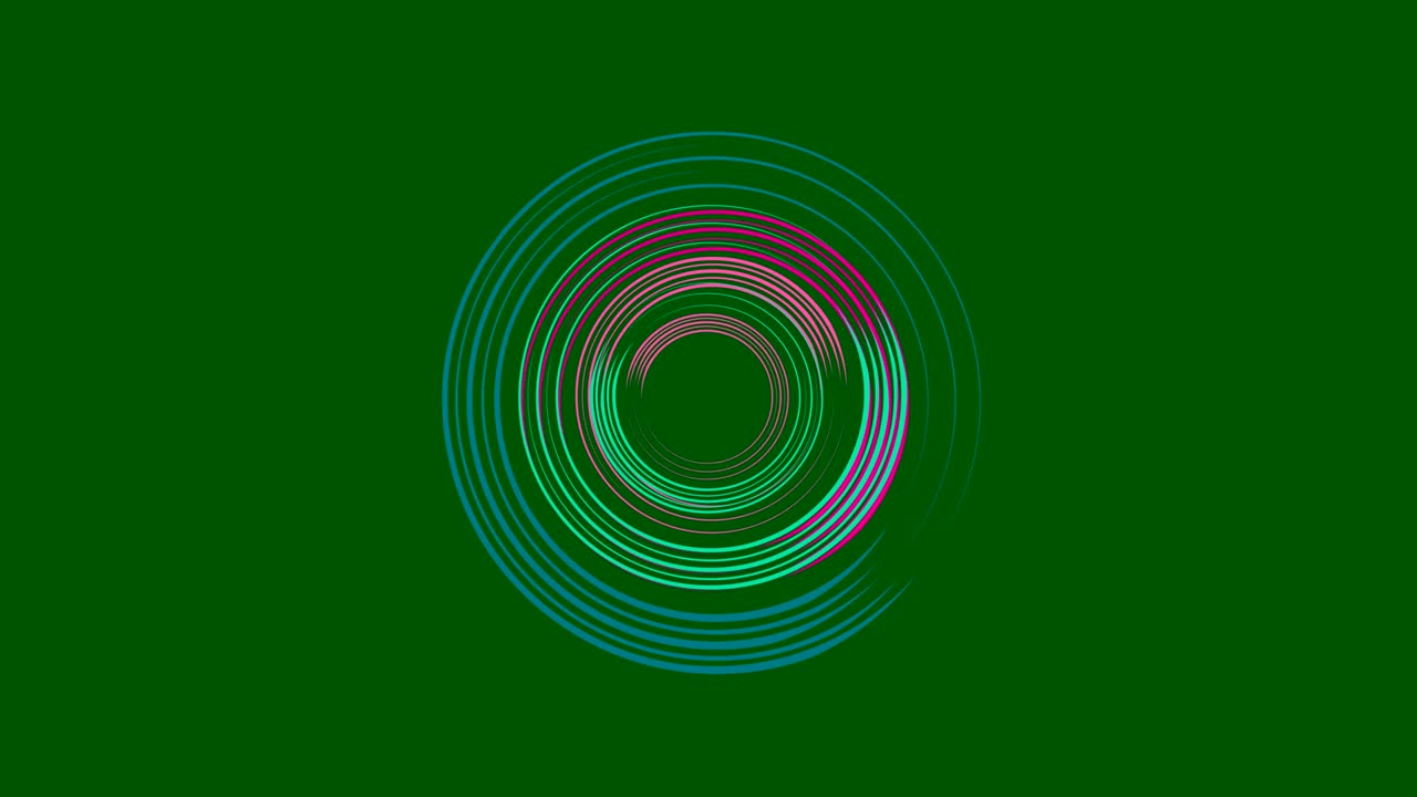 dibujos gráficos que giran en el centro cambiando de color.