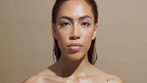 portrait of a woman with makeup