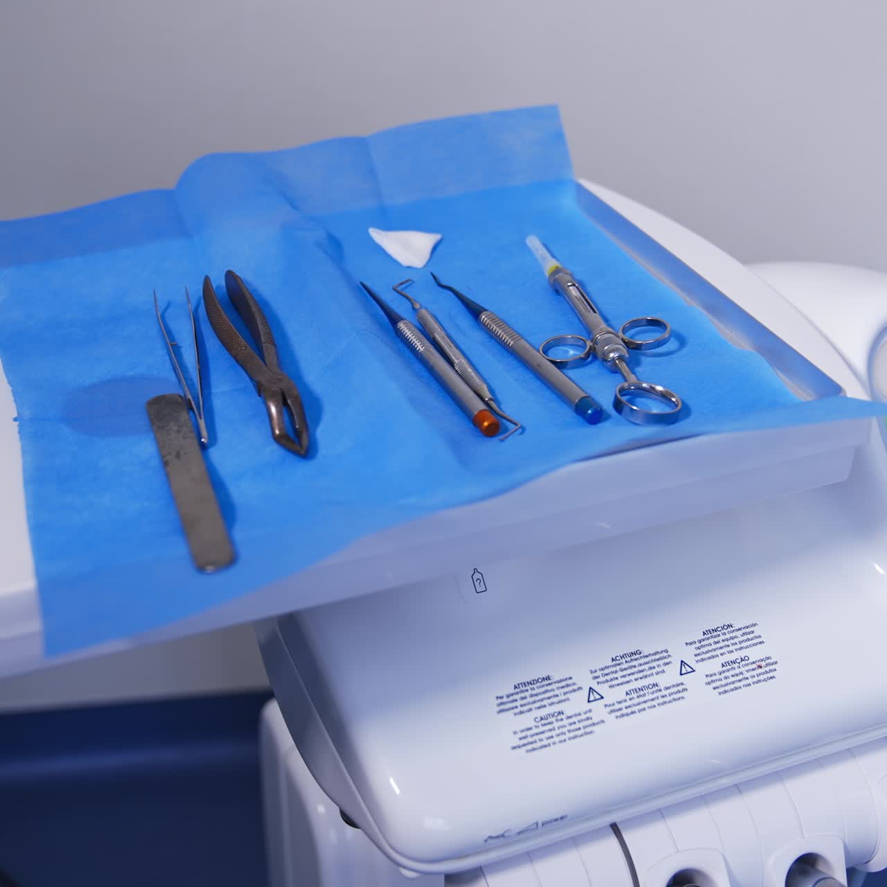 Dental healthcare equipment. Stomatology clinic professional chair