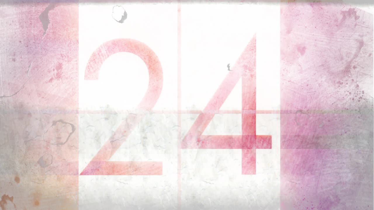 video animado de cuenta atrás en 4k