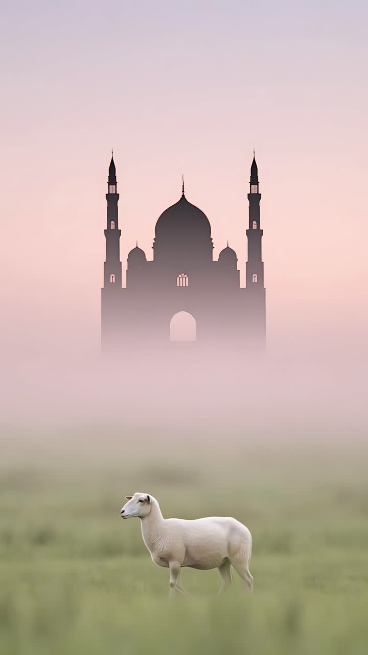 Eid al-Adha Mosque 4K Islamic Background