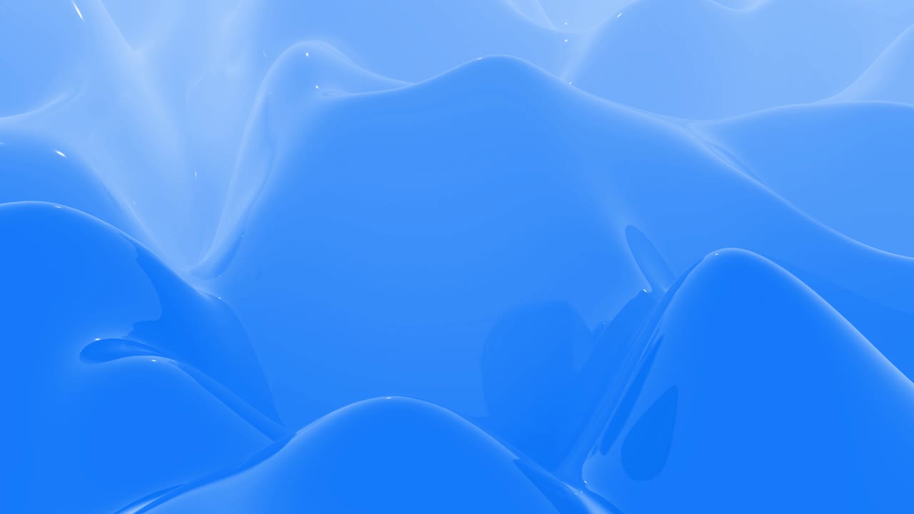 세련된 추상적인 루프 된 배경, 부드러운 반투명한 재료의 변화하는 표면, 창의적인 부드러운 밝은 3d bg, 축제 이벤트에 대한 내부 반이는 4k 블루 그라디언트.