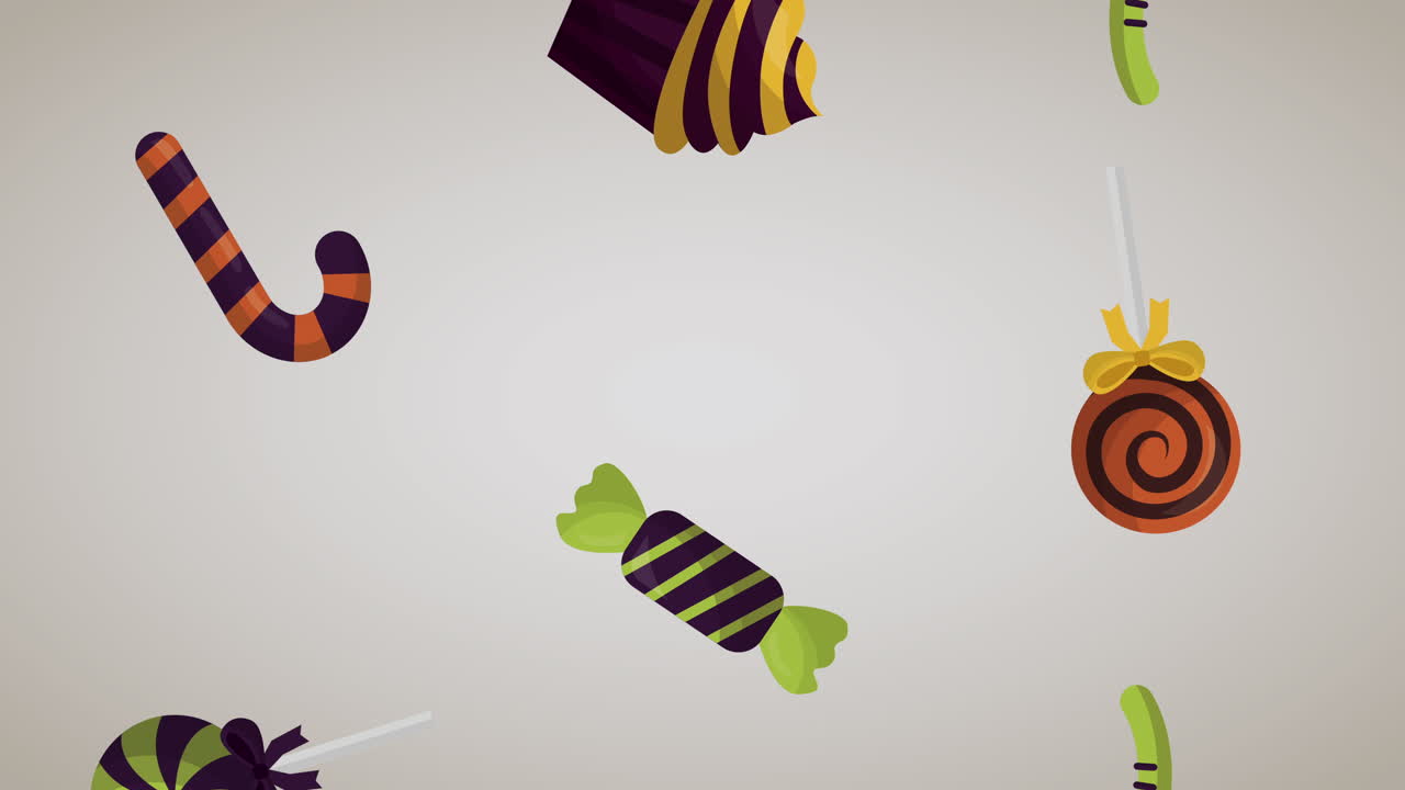 feliz celebración de halloween con dulces