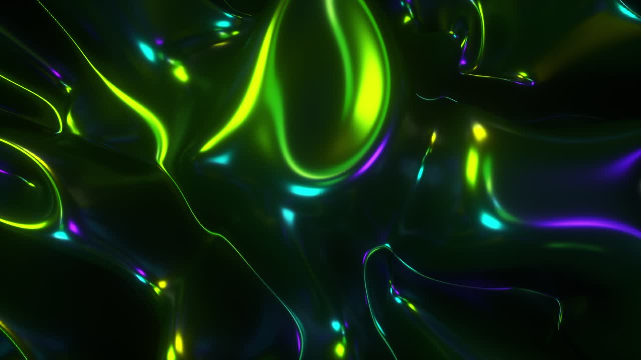Forme Astratte Liquide al Neon
