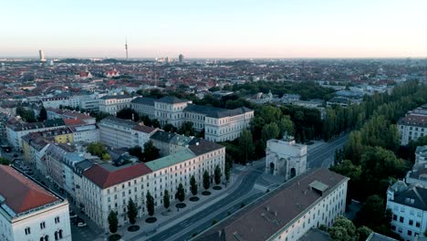 Paisaje-Urbano-De-Munich-Amanecer