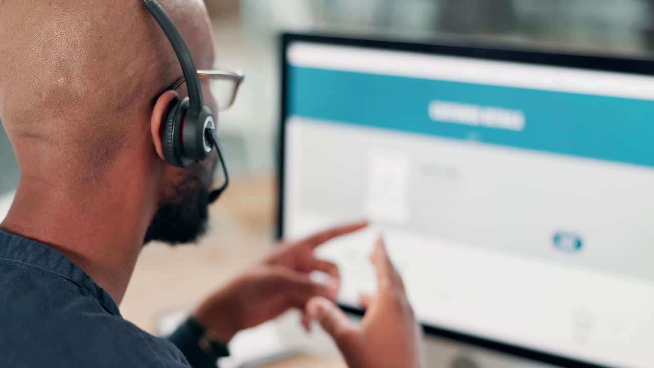 Customer Support Representative in Video Call