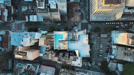 pool rooftop building sao paulo streets drone copan aerial shot