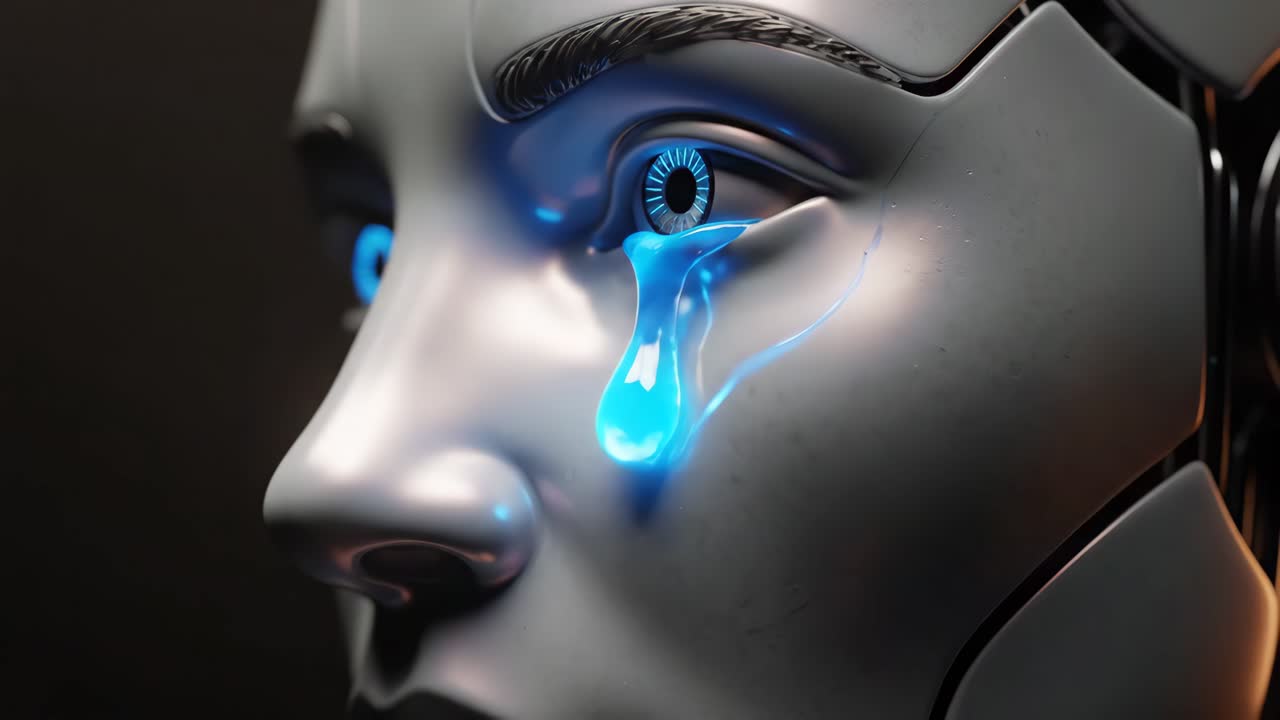 Robot Crying: A Visual Exploration of AI and Emotions