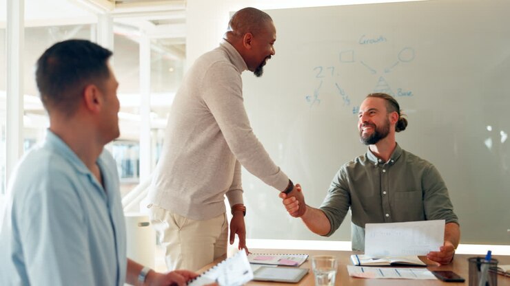 Business meeting, handshake