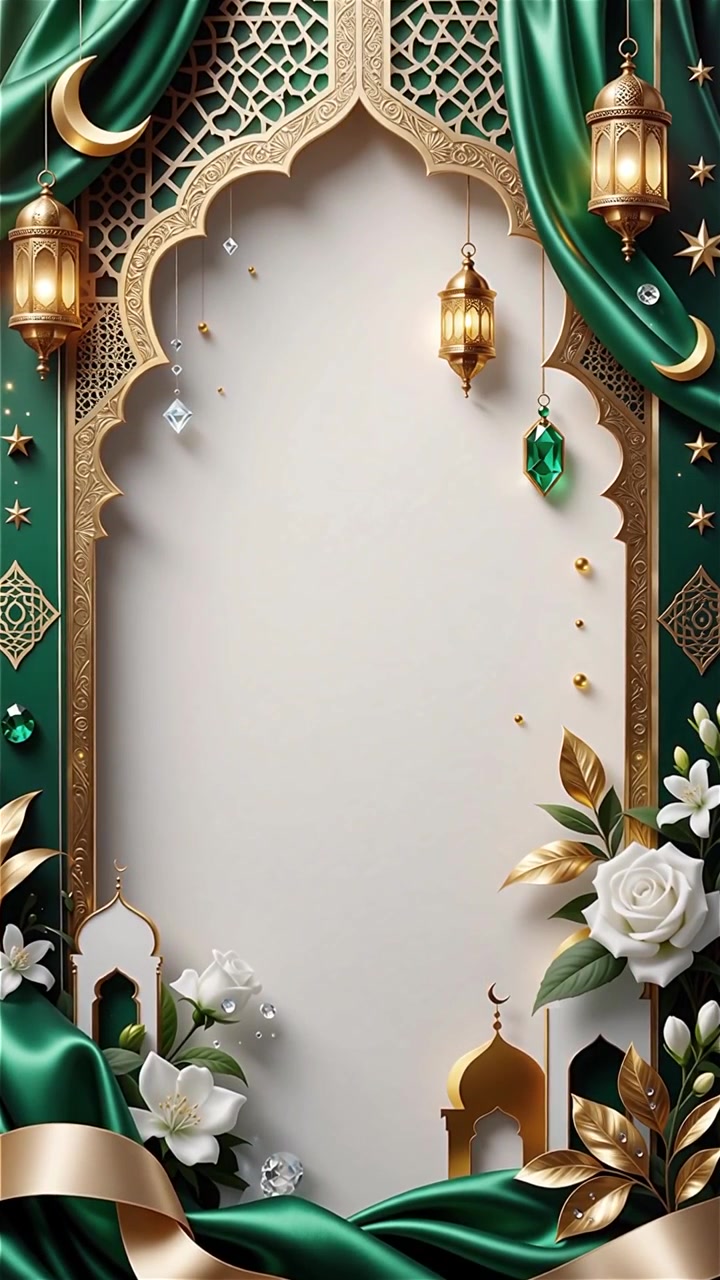 Compleanno del Profeta Maometto Mawlid al-Nabi Sfondo Islamico