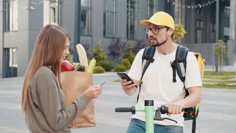 grocery delivery with mobile payment