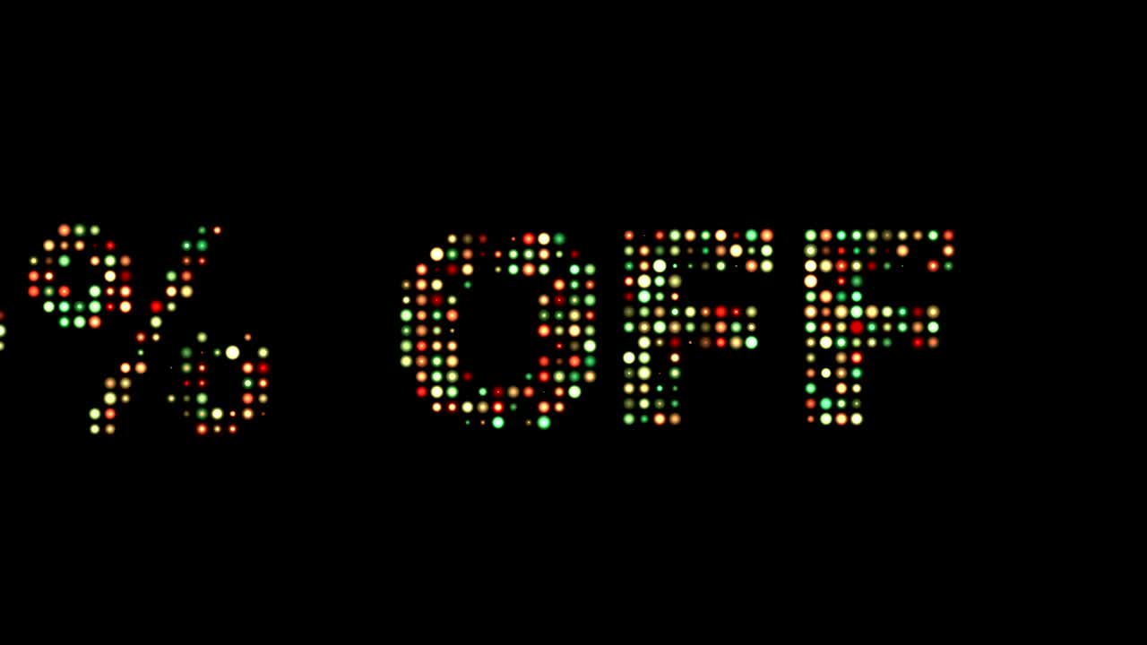 20 Percent Off Front Text Scrolling Led Wall Pannel Display