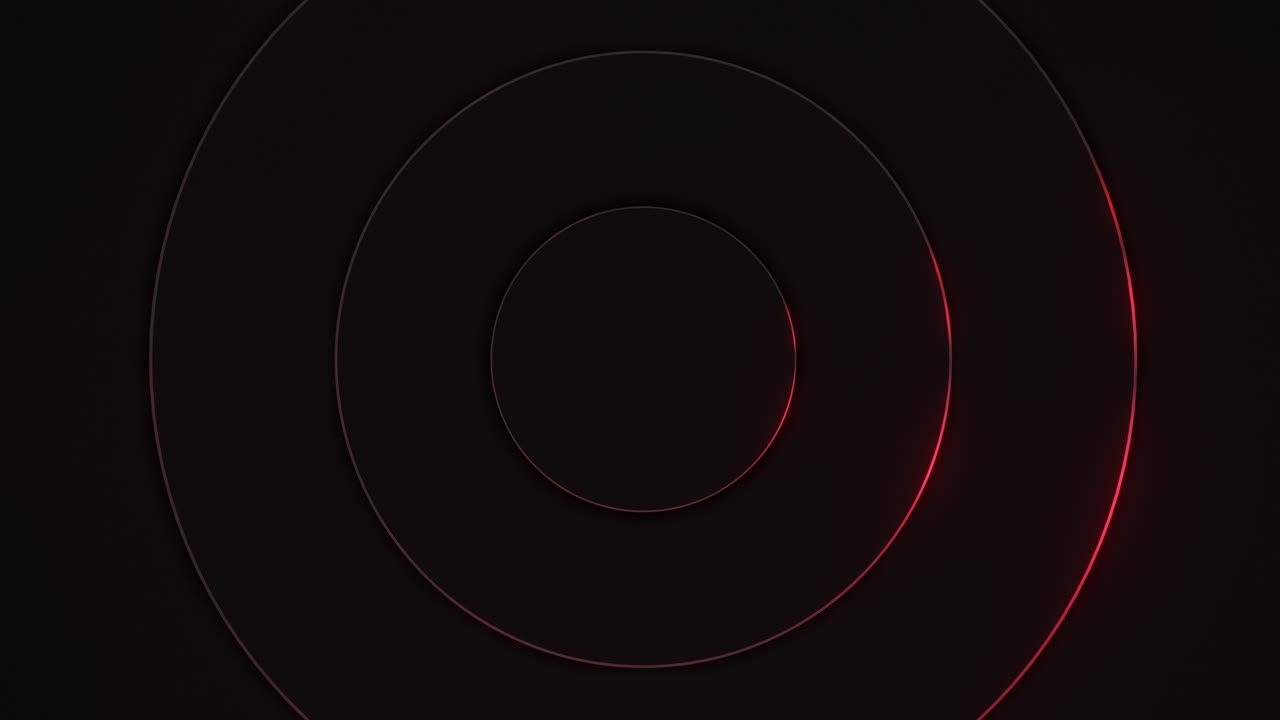 Red Neon Circle Background