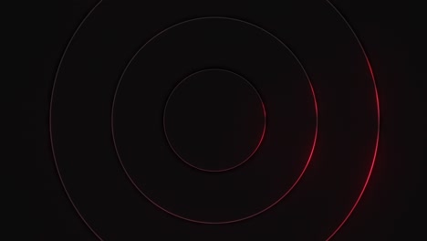 red neon circle background