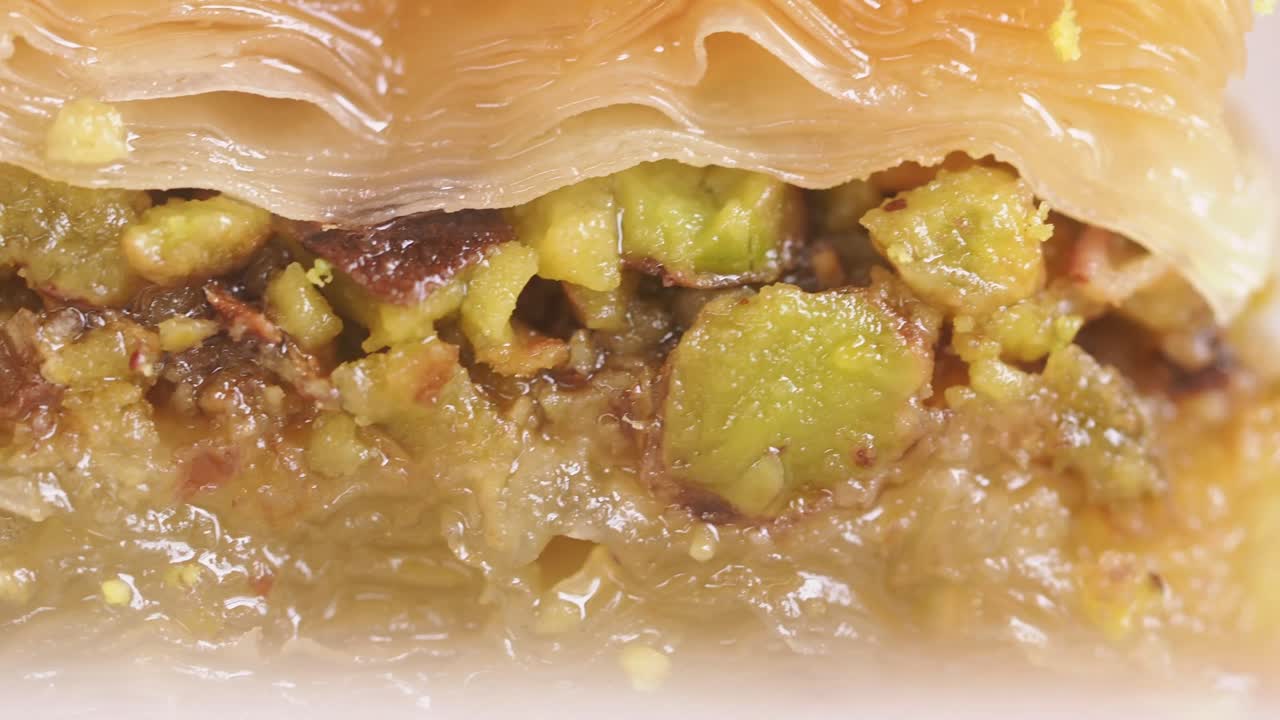 Primo piano di baklava