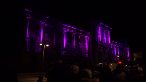 laser light show at museum (landesmuseum hanover)
