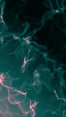 abstract teal and pink flowing patterns