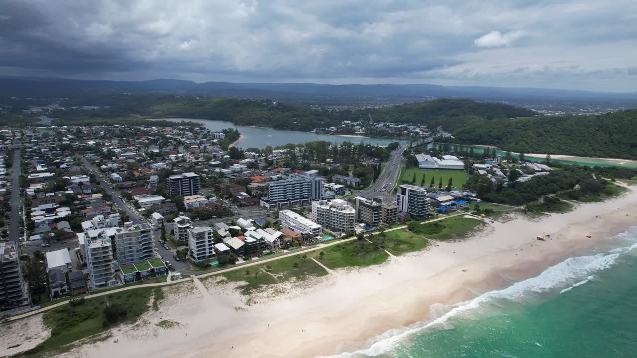 playa de palma - costa dorada - queensland qld - australia - disparo de avión no tripulado