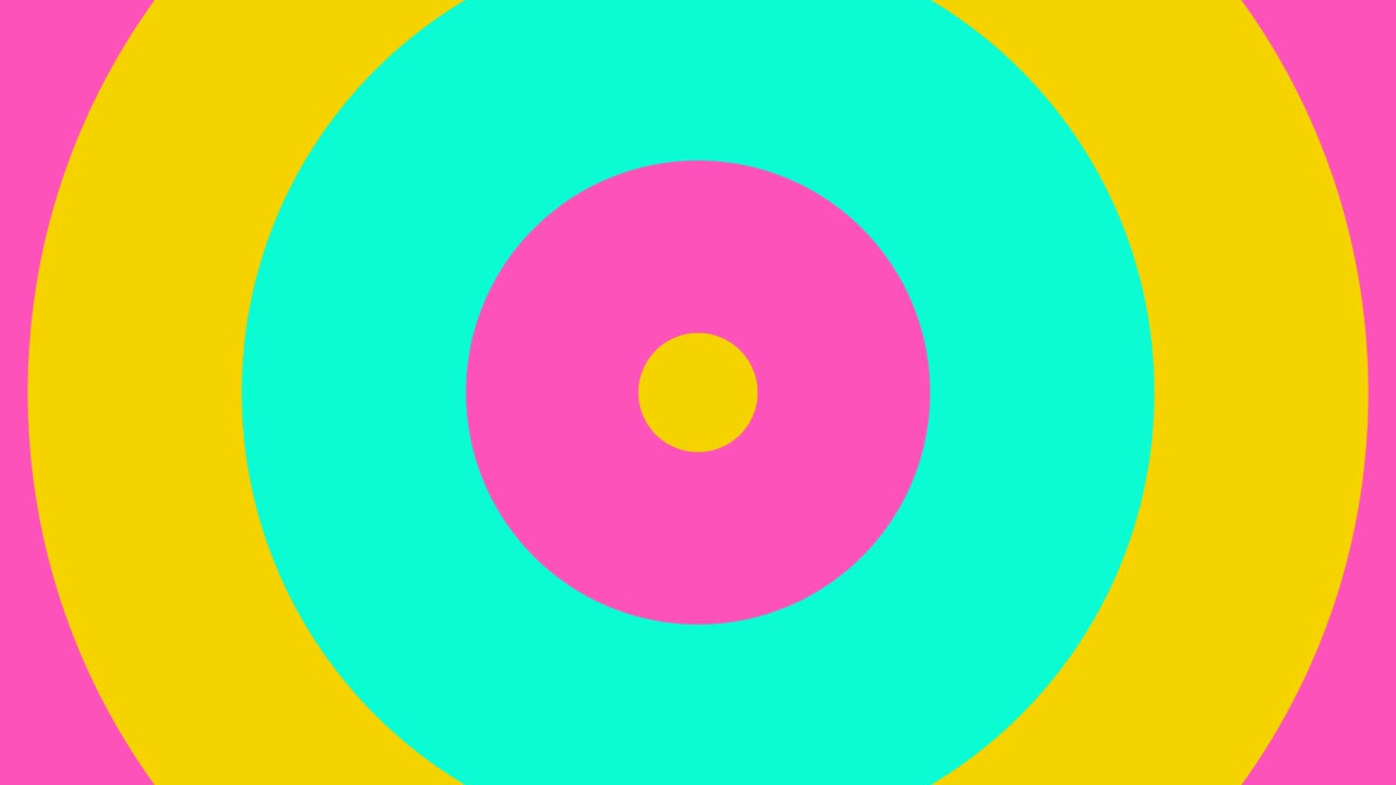Colorful seamless circle background animation in 4k resolution.