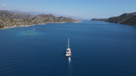 yacht in mediterranean bay