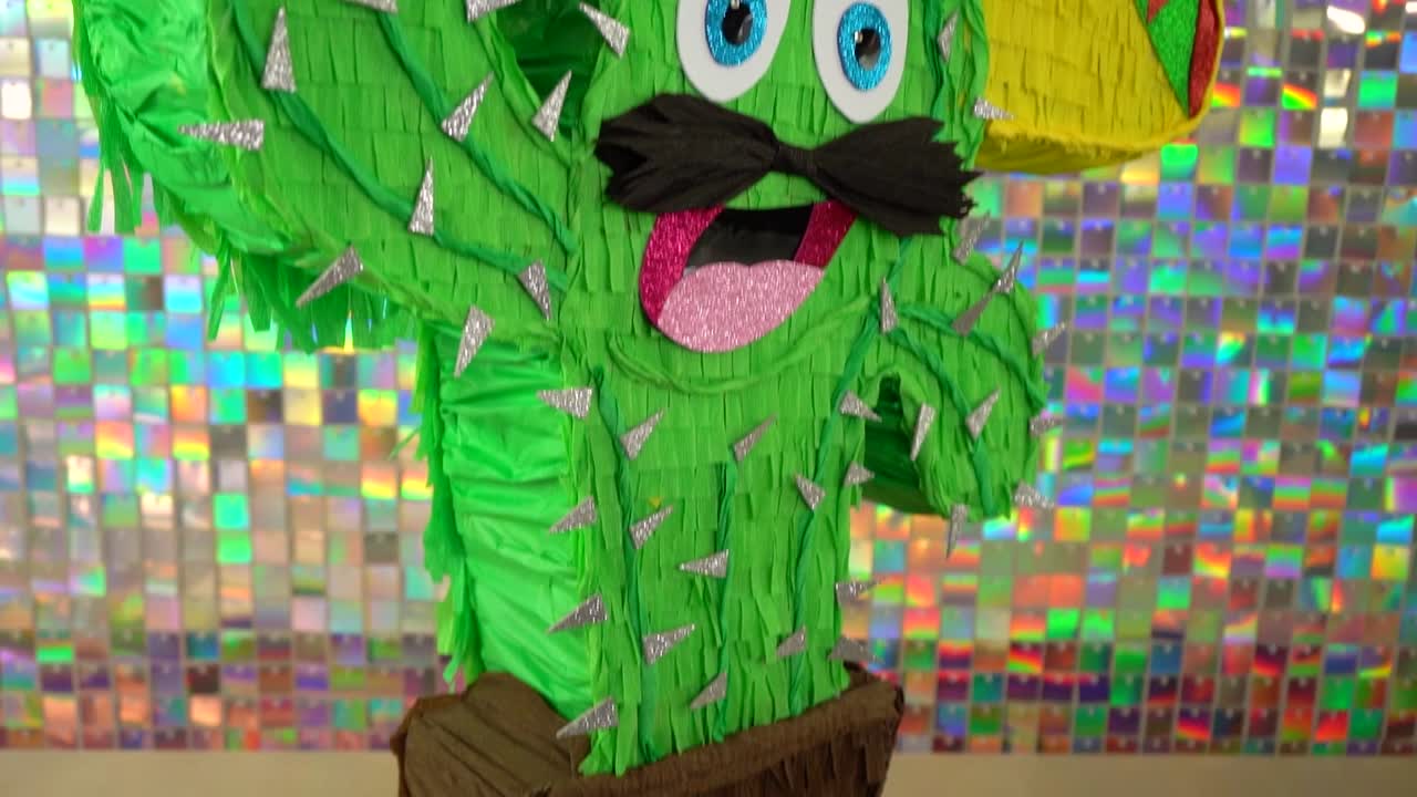 qué gracioso es el cactus piñata.