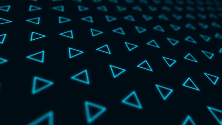 4k seamless loop animation with moving geometric shapes.