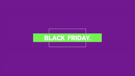 Black-Friday-Text-Im-Rahmen-Auf-Violettem,-Modernem-Farbverlauf