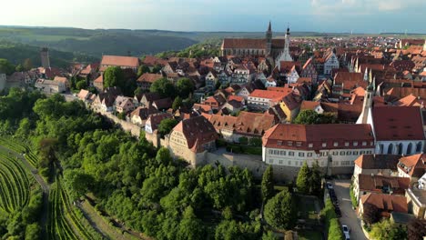 Luftbild-Schöne-Alte-Deutsche-Stadt-In-Bayern