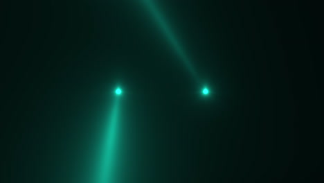 animation motion green glowing spotlight beams on dark background in stage 3