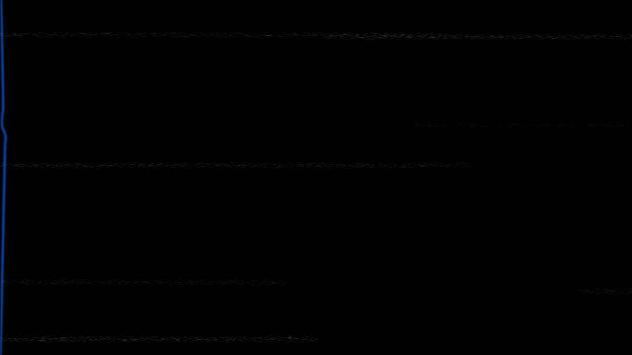 4k old vhs glitches and static noise on the black loop animation background tv noise footage analog